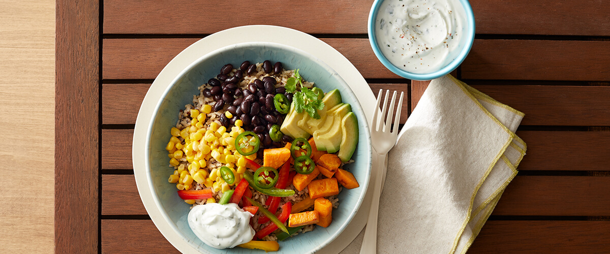 Vegetarian keto bowl