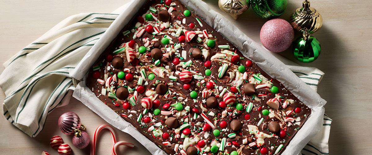 Chocolate Peppermint Froyo Bark