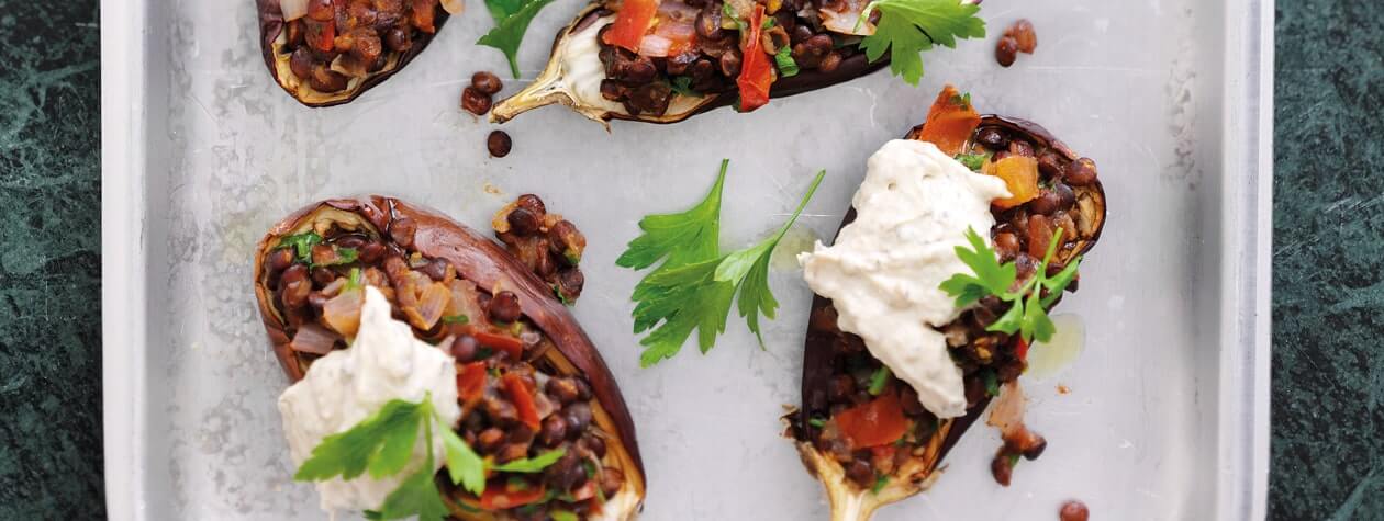 Stuffed Baby Aubergines