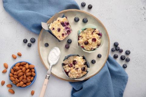 Blueberry Almond Streusel Muffins