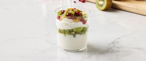 Kiwi and Pomegranate Parfait