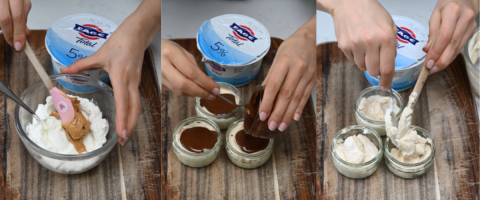 Chocolate Frozen Yoghurt Cups