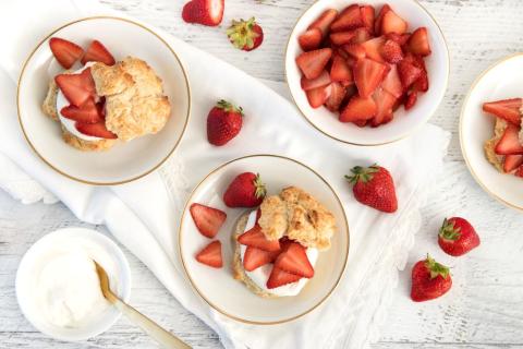 Strawberry Shortcake Drop Biscuits